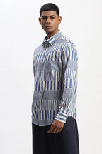 Hand Block Printed Stripes Shirt