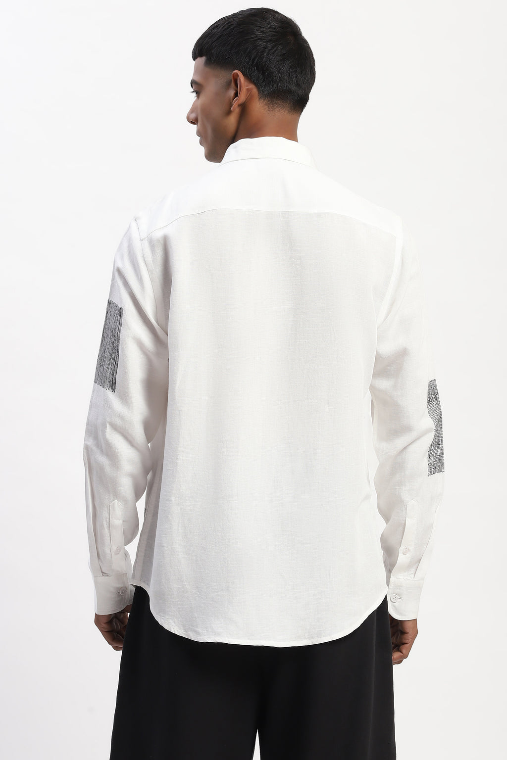 Embroidered Scribble Blocks Shirt