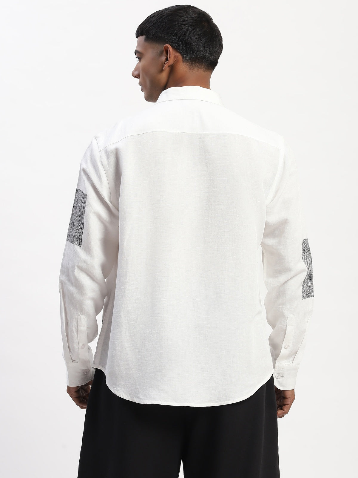 Embroidered Scribble Blocks Shirt