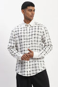 Embroidered Grid Shirt