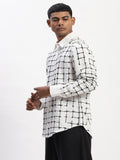 Embroidered Grid Shirt