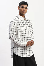 Embroidered Grid Shirt