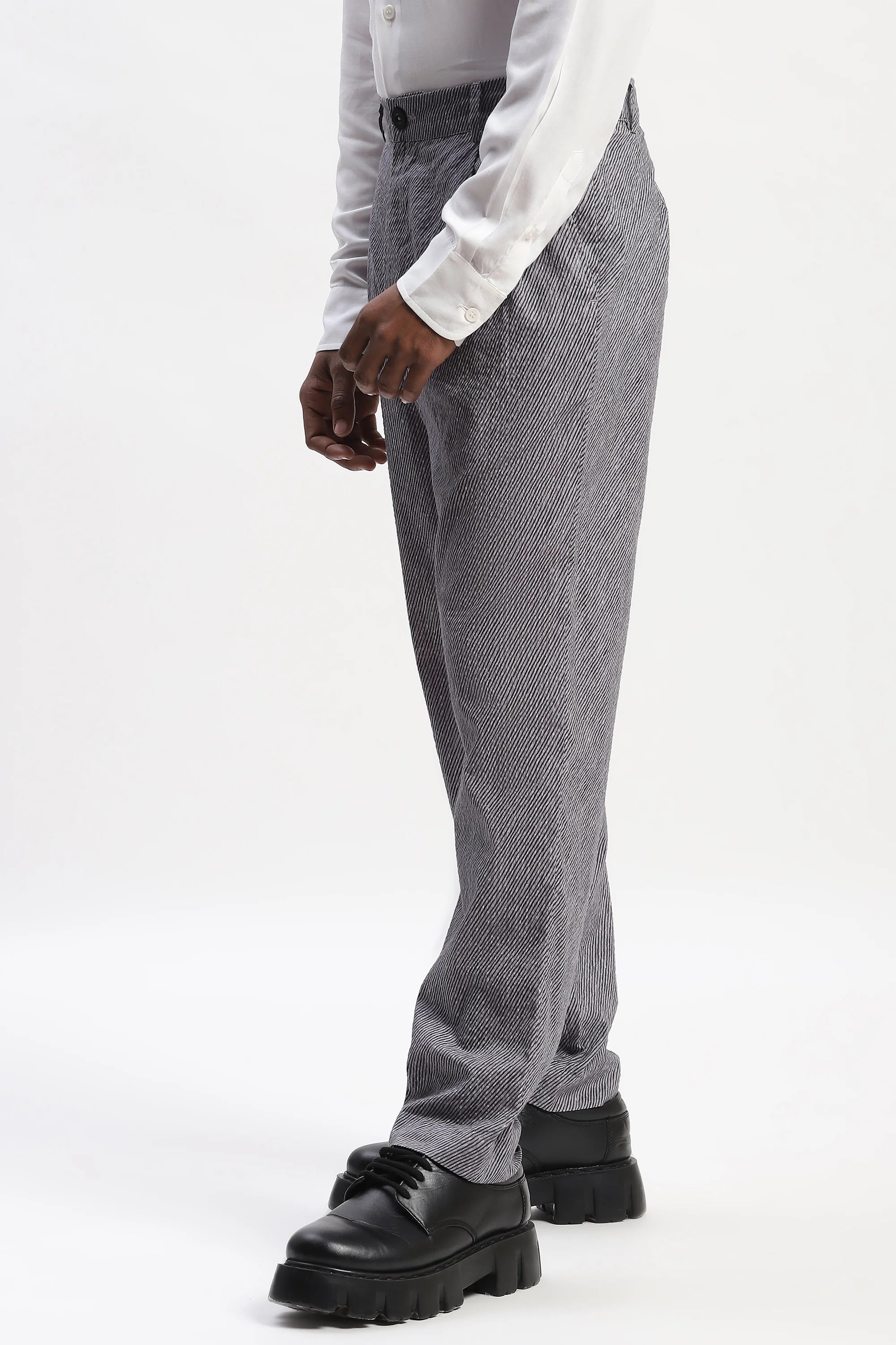 Diagonal Print Trouser
