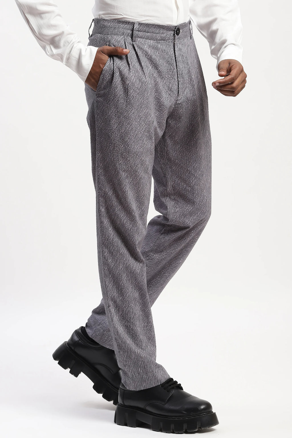 Diagonal Print Trouser