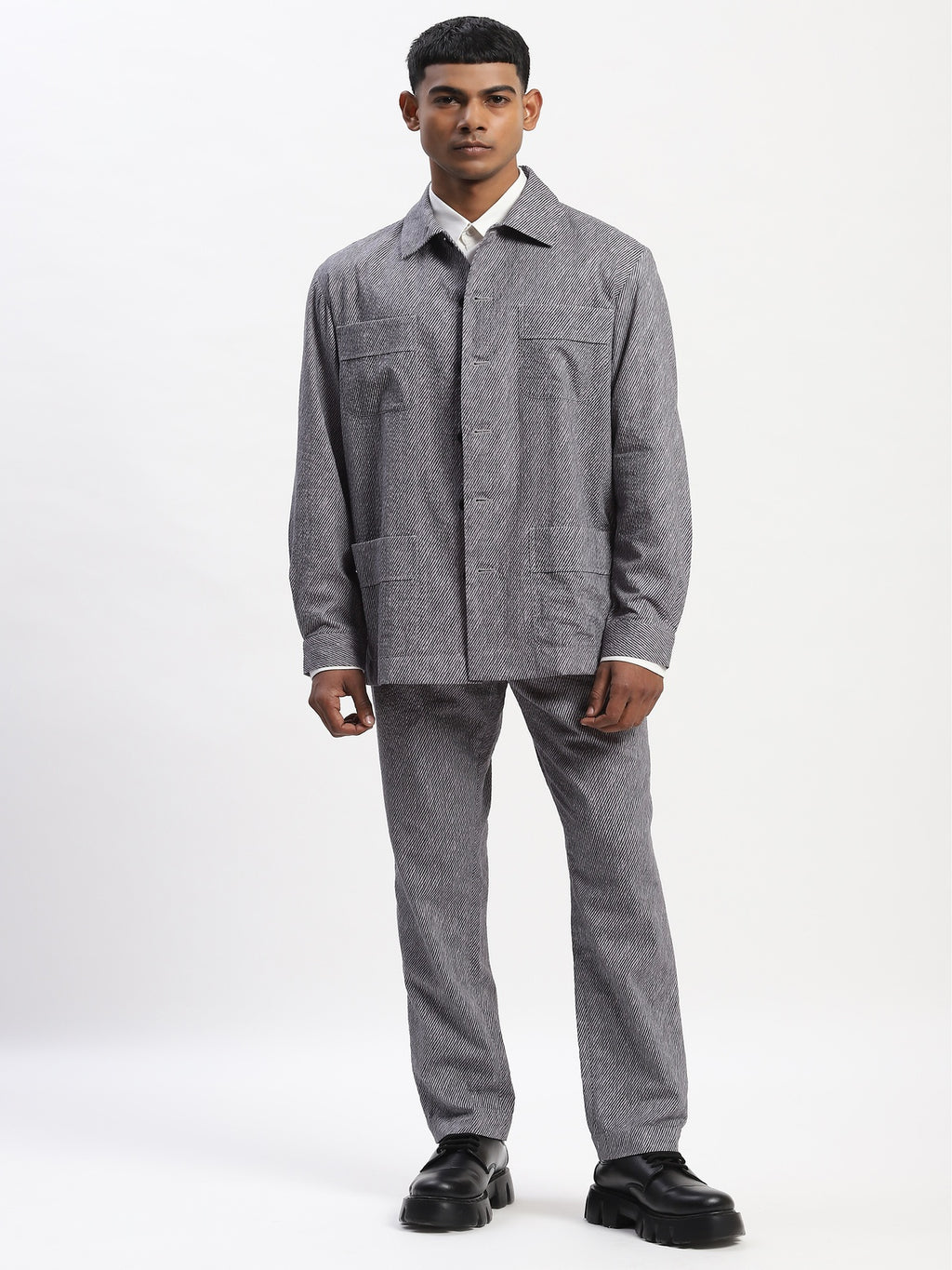 Diagonal Print Trouser
