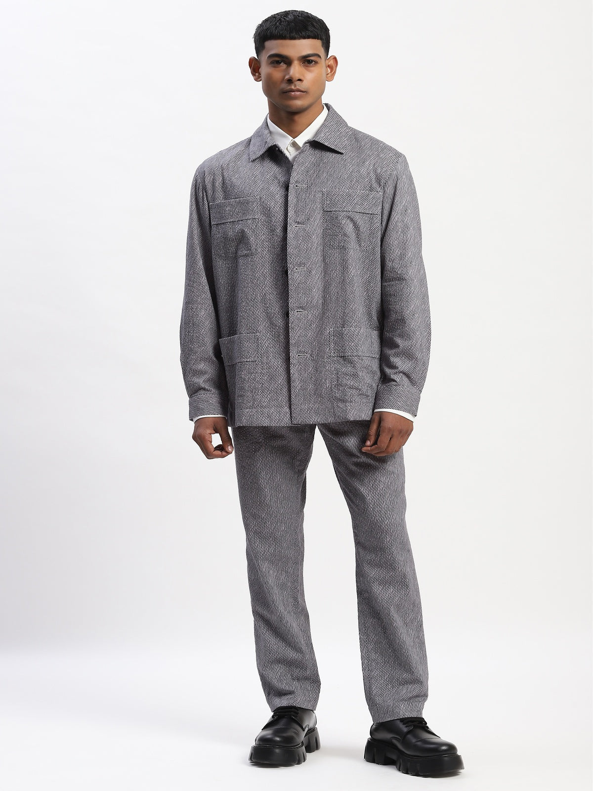 Diagonal Print Trouser
