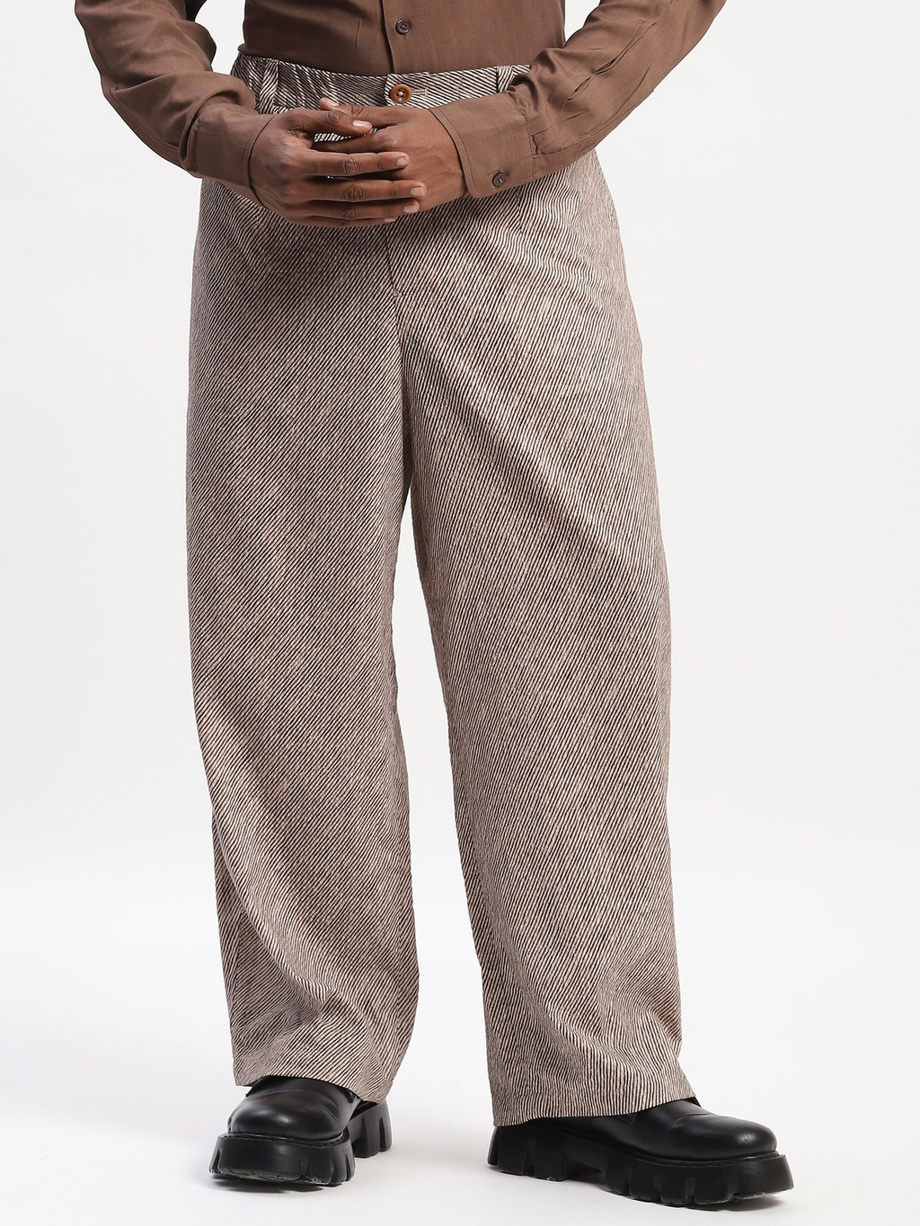 Diagonal Print Trouser