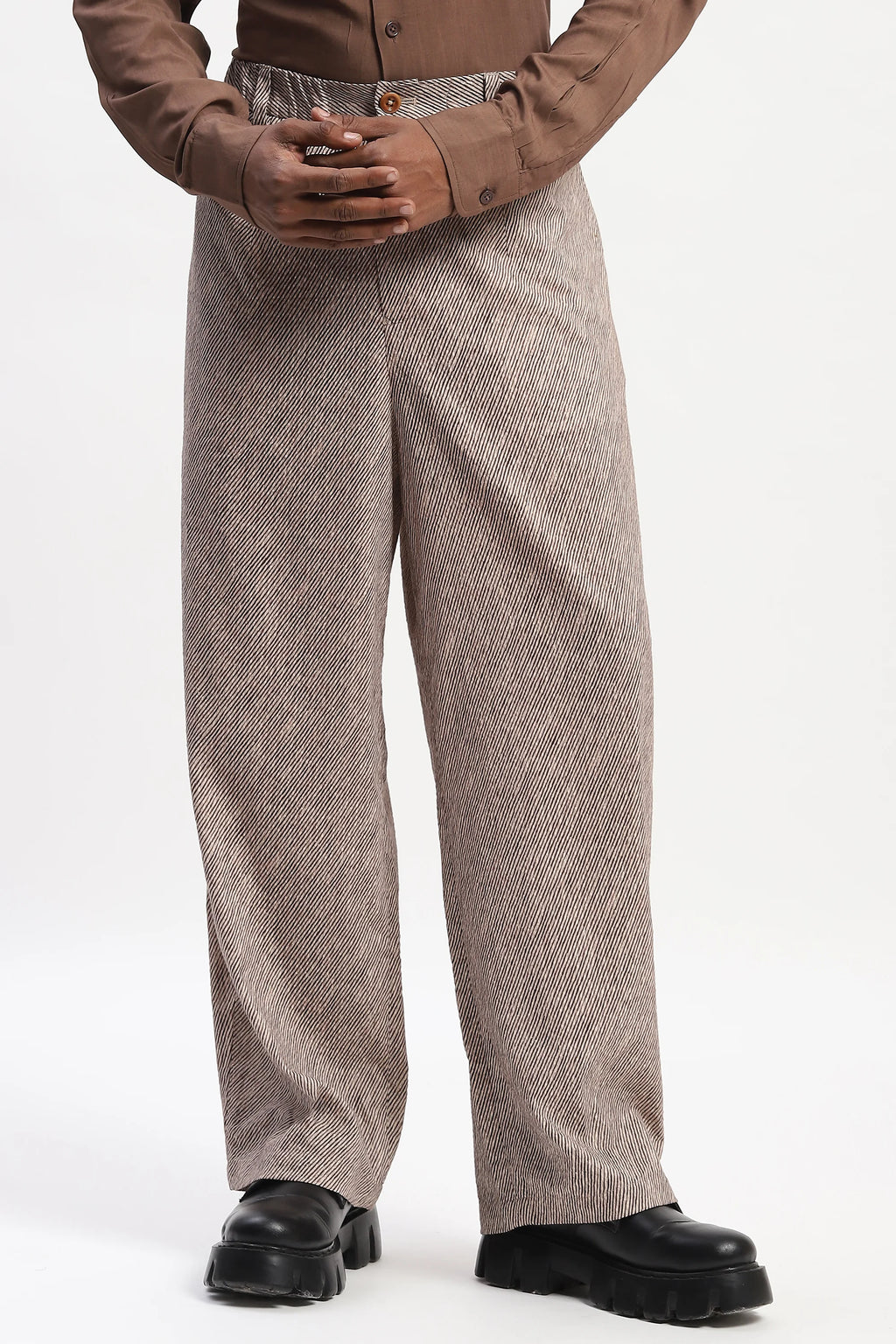 Diagonal Print Trouser