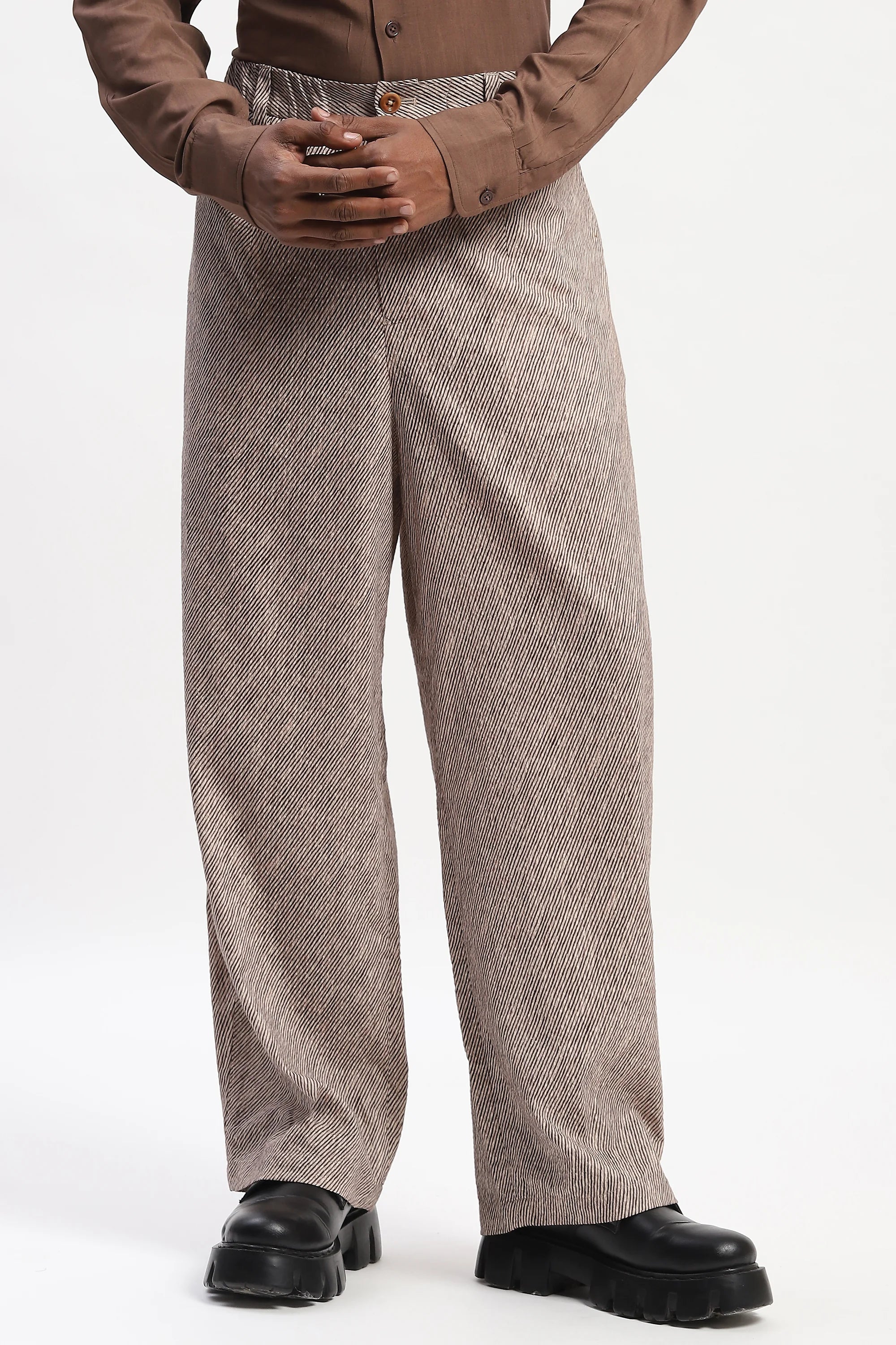 Diagonal Print Trouser
