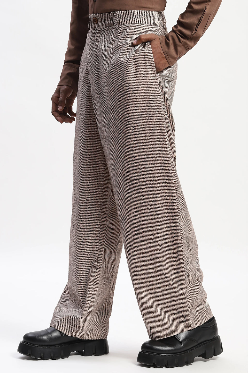 Diagonal Print Trouser