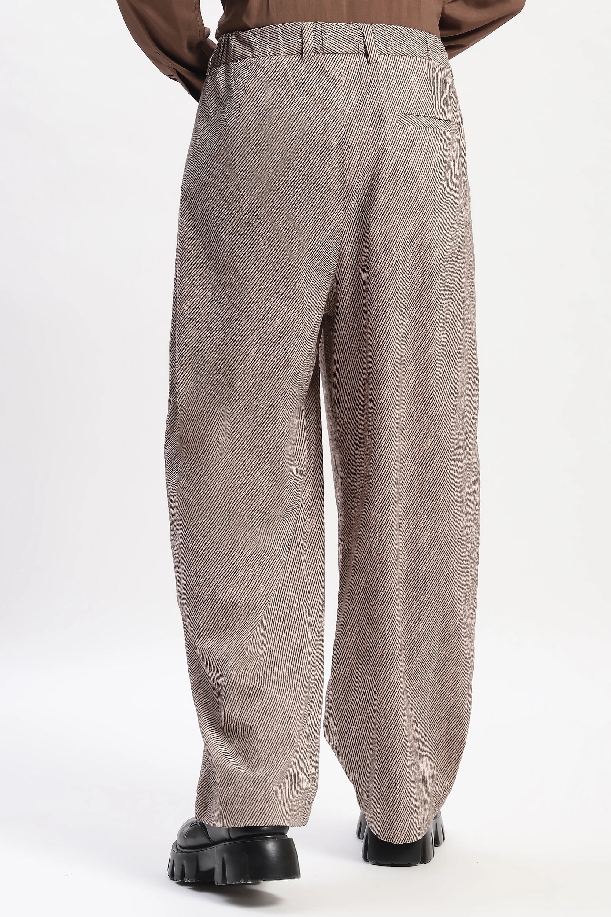 Diagonal Print Trouser
