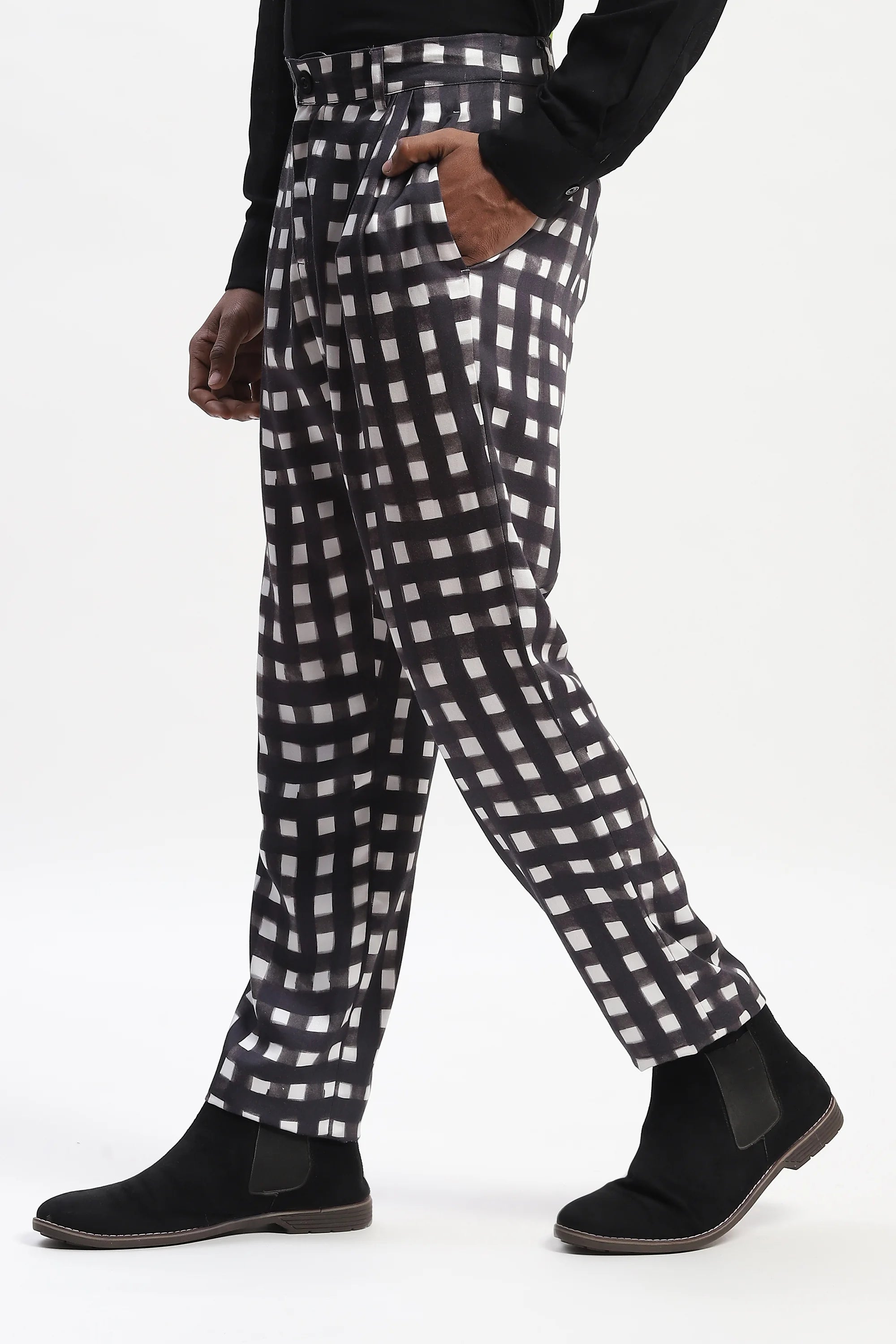 Watercolour Checks Trouser