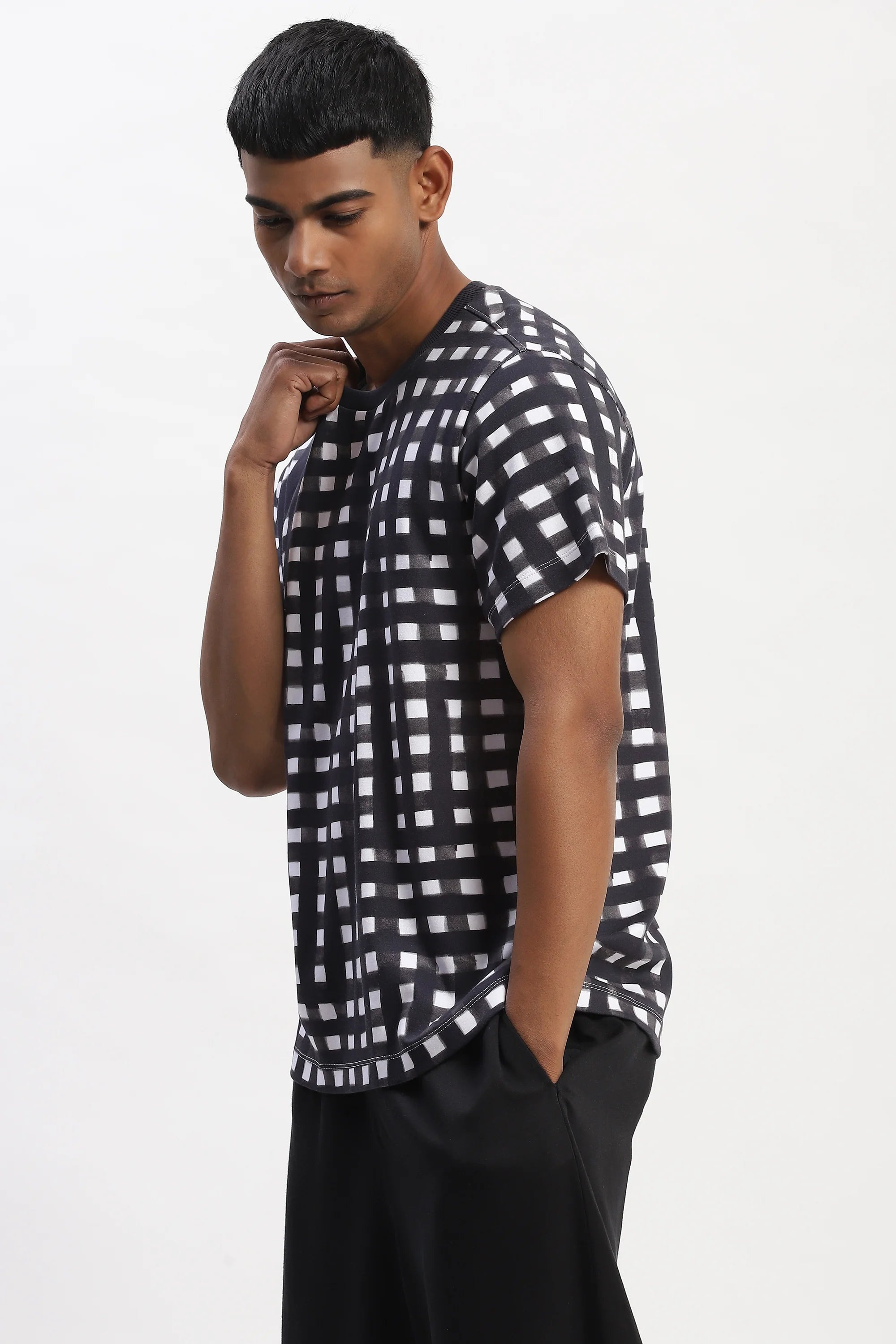 Watercolour Checks T-Shirt