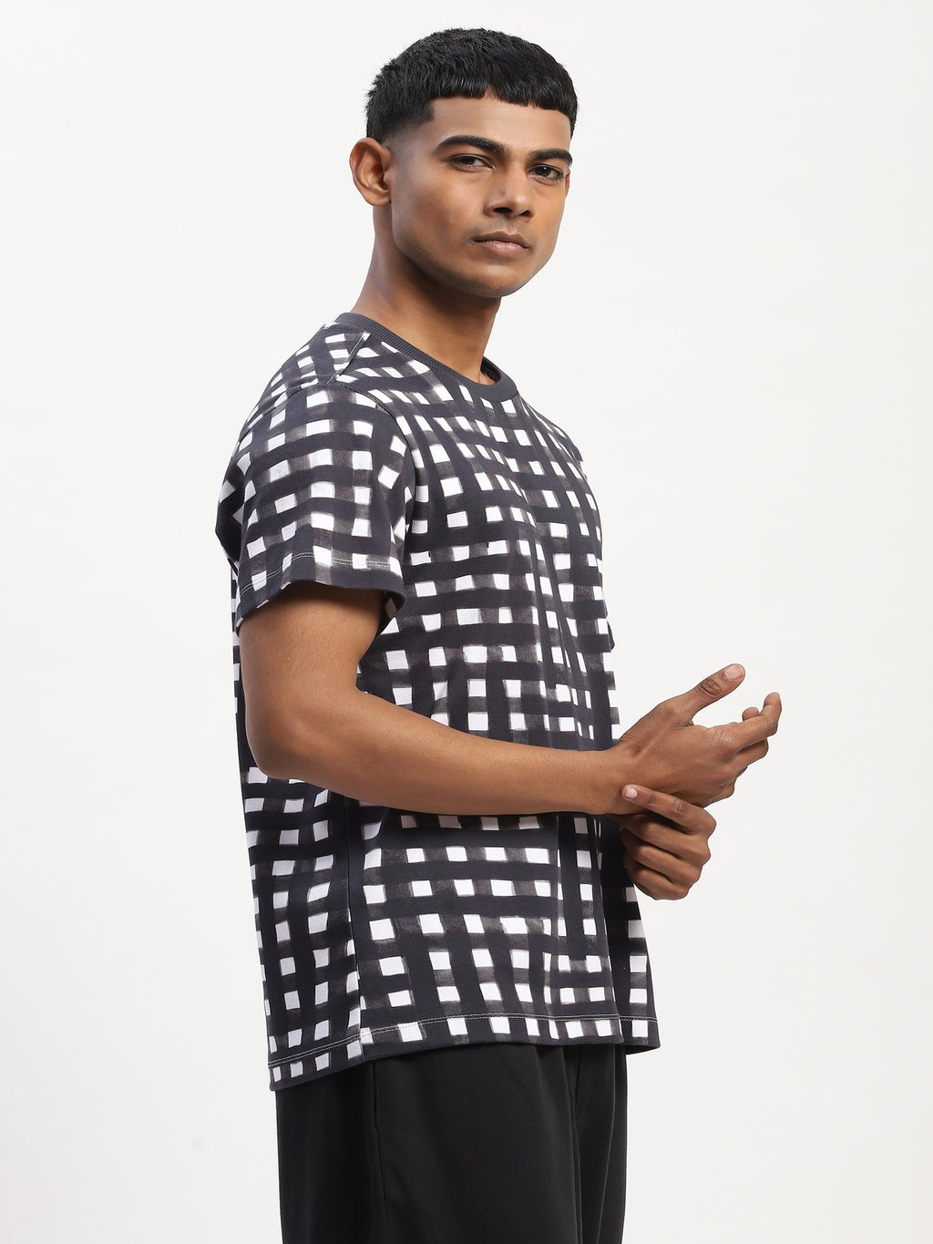 Watercolour Checks T-Shirt