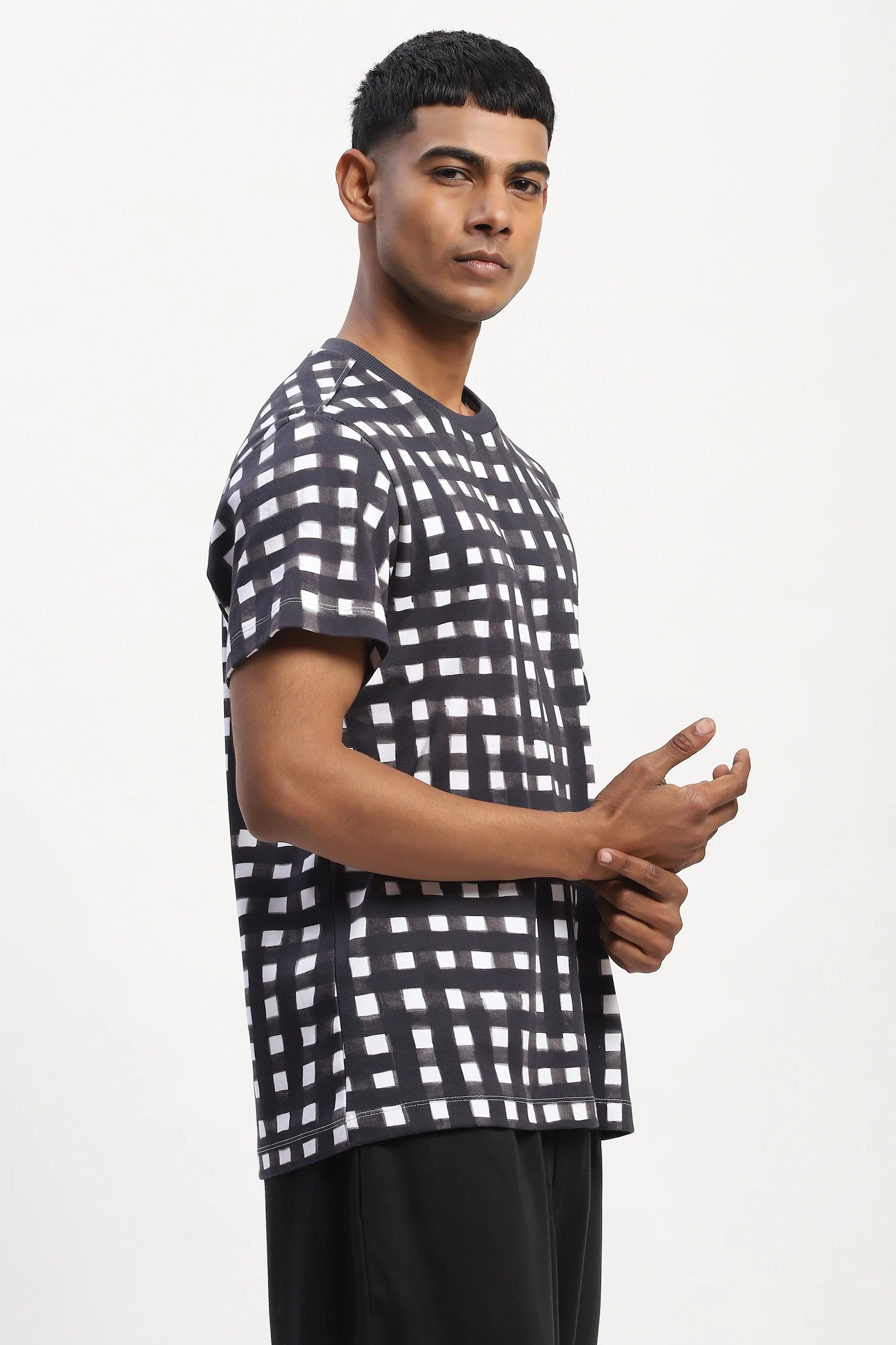 Watercolour Checks T-Shirt