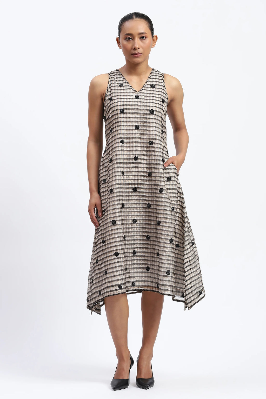 Neutral Maheshwar Dress