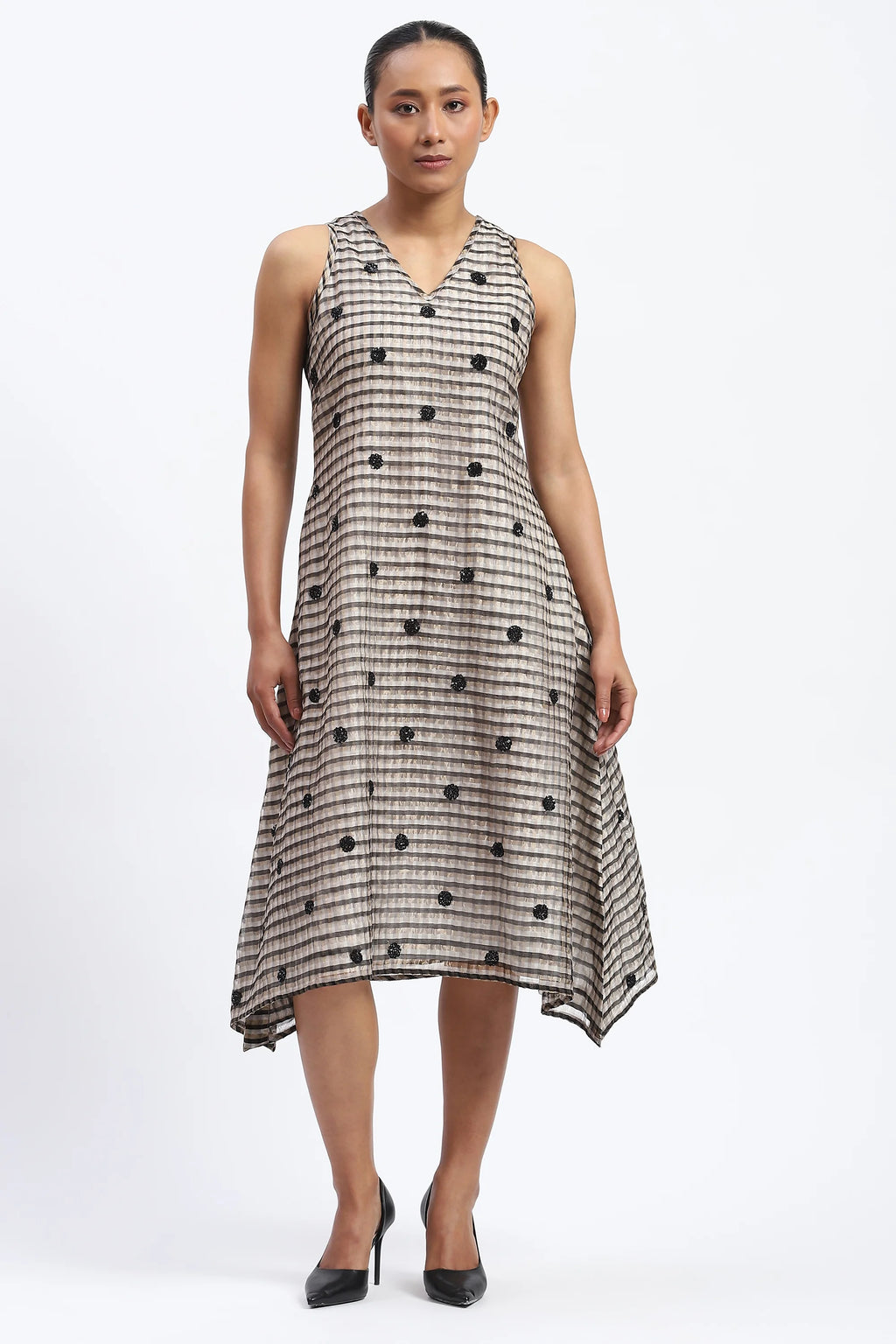 Neutral Maheshwar Dress