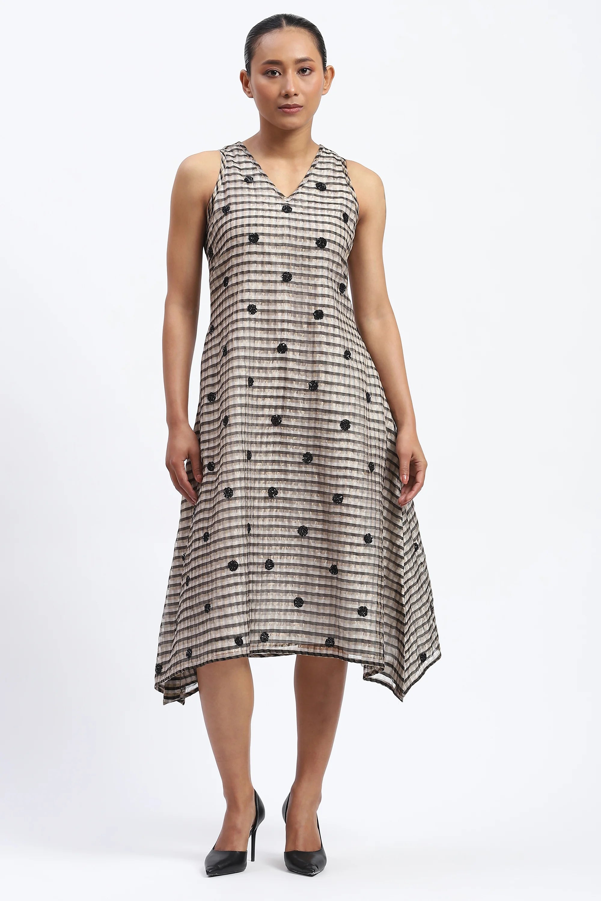 Neutral Maheshwar Dress