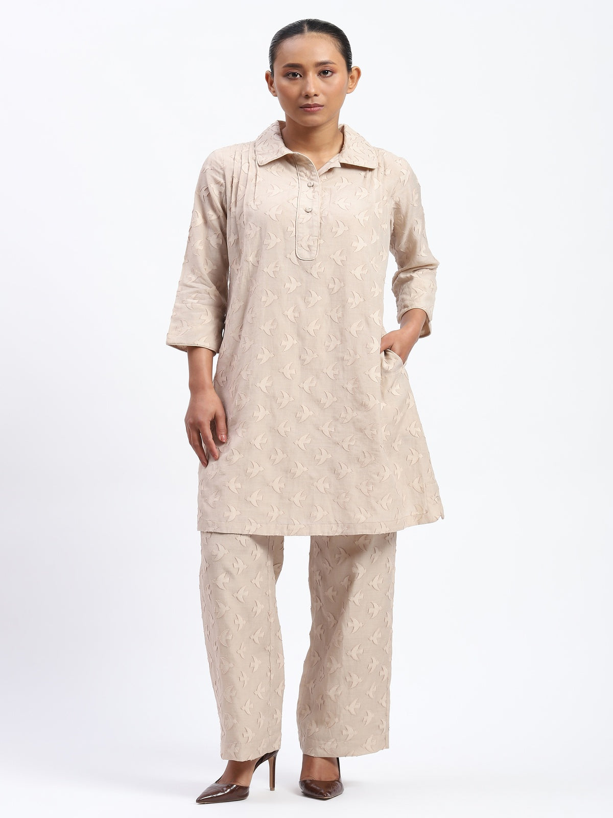 Bird Cutwork Dress