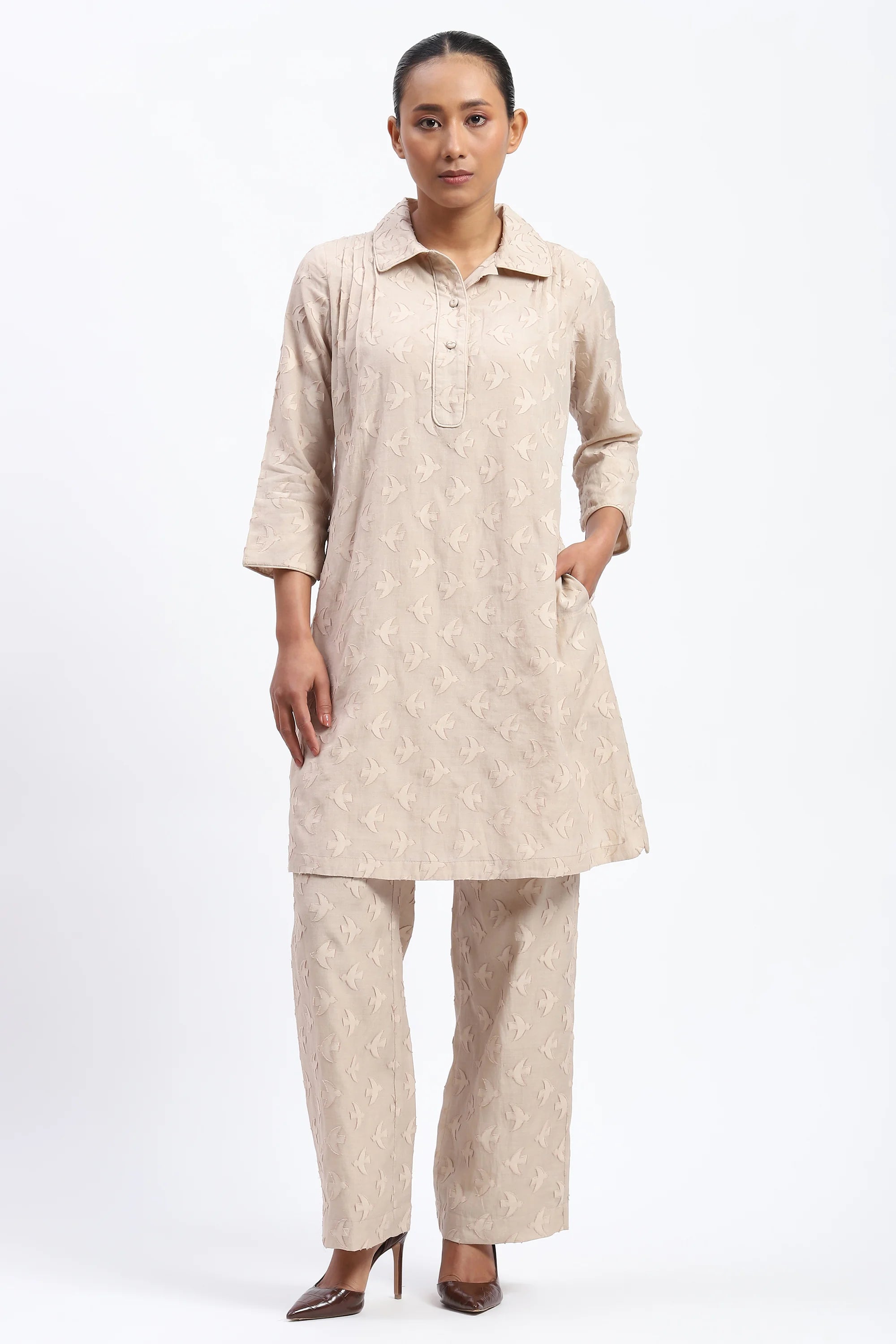 Bird Cutwork Dress