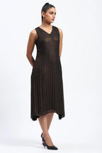 Gold Foil Beaded Dress