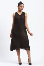 Gold Foil Beaded Dress