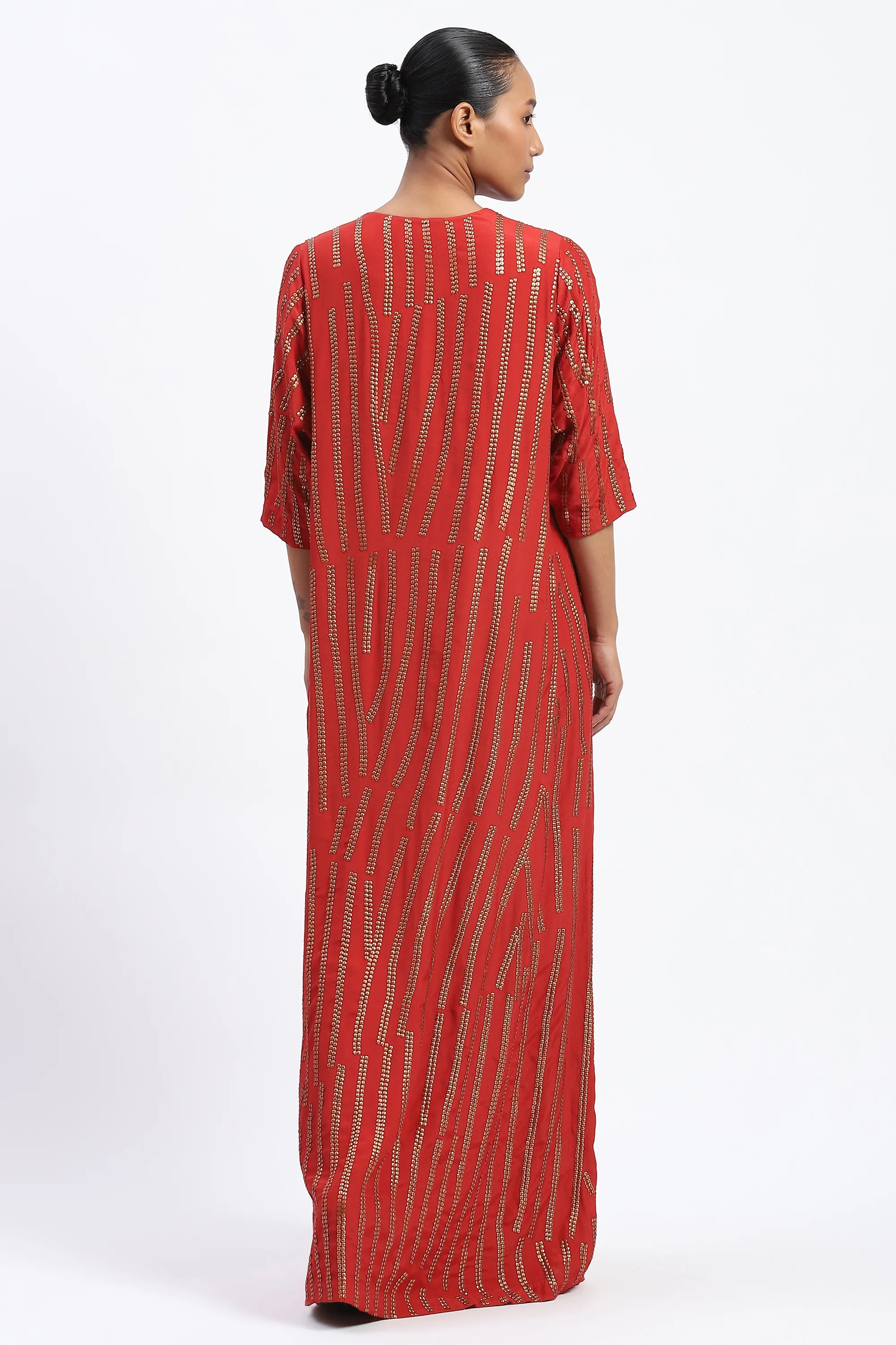 Broken Stripes Sequins Kaftan