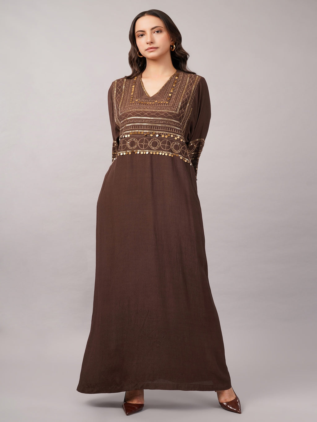 Tribal Zari Embroidery Kaftan