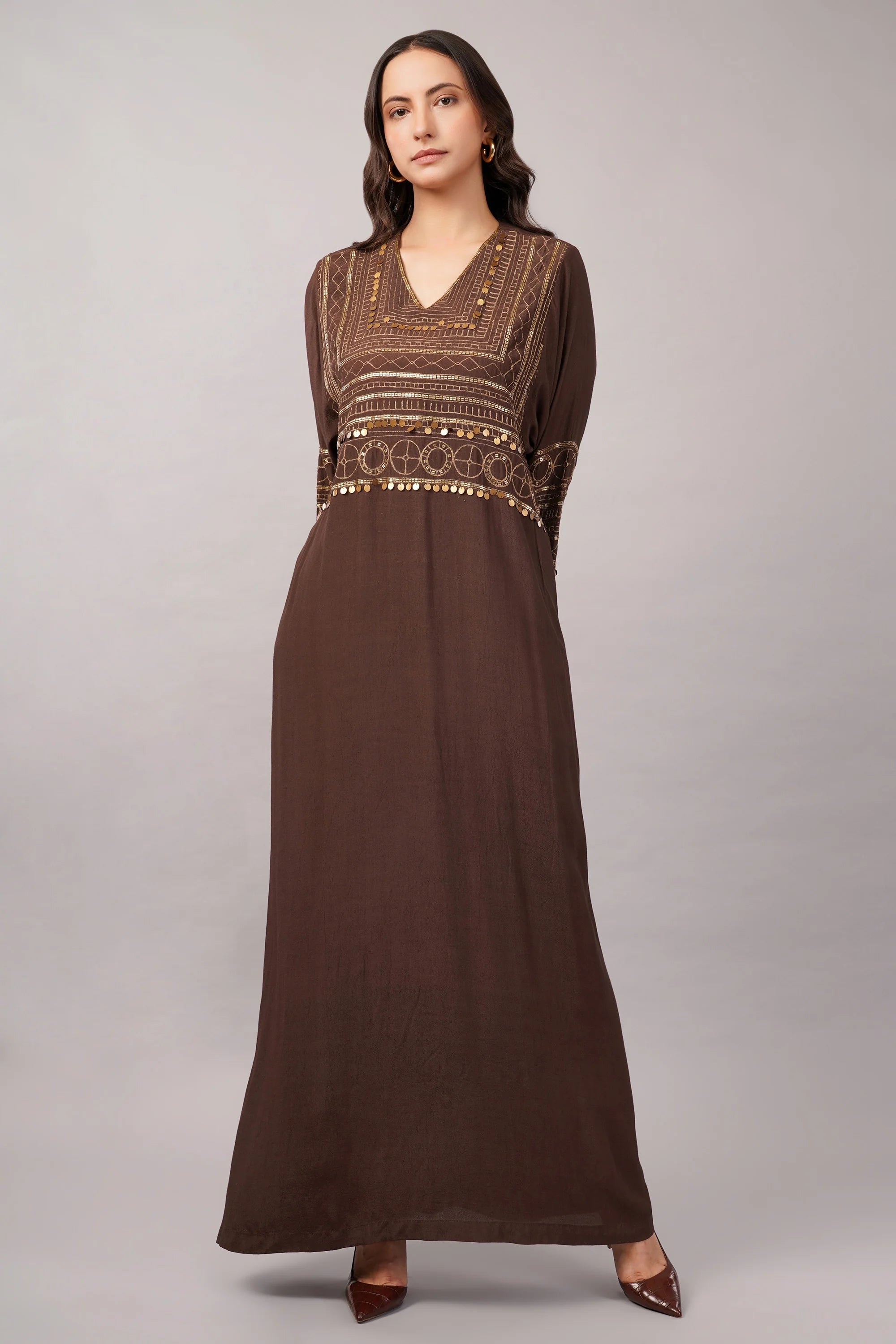 Tribal Zari Embroidery Kaftan