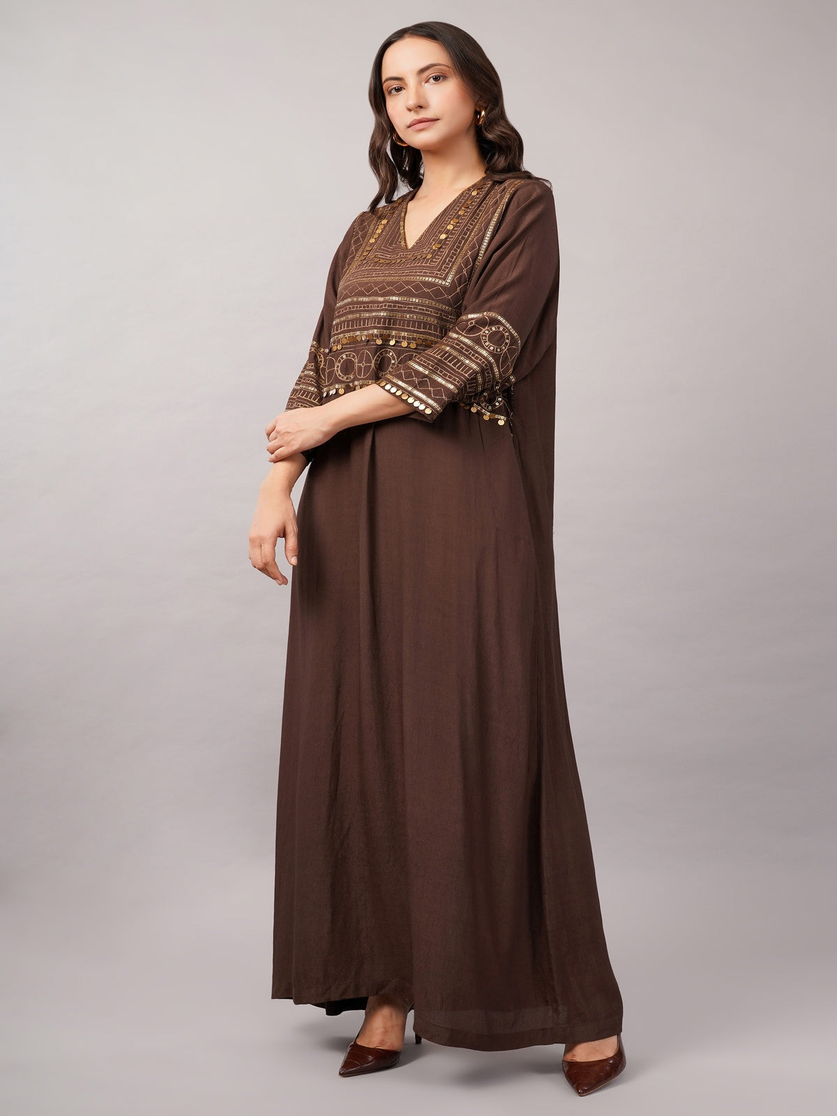 Tribal Zari Embroidery Kaftan