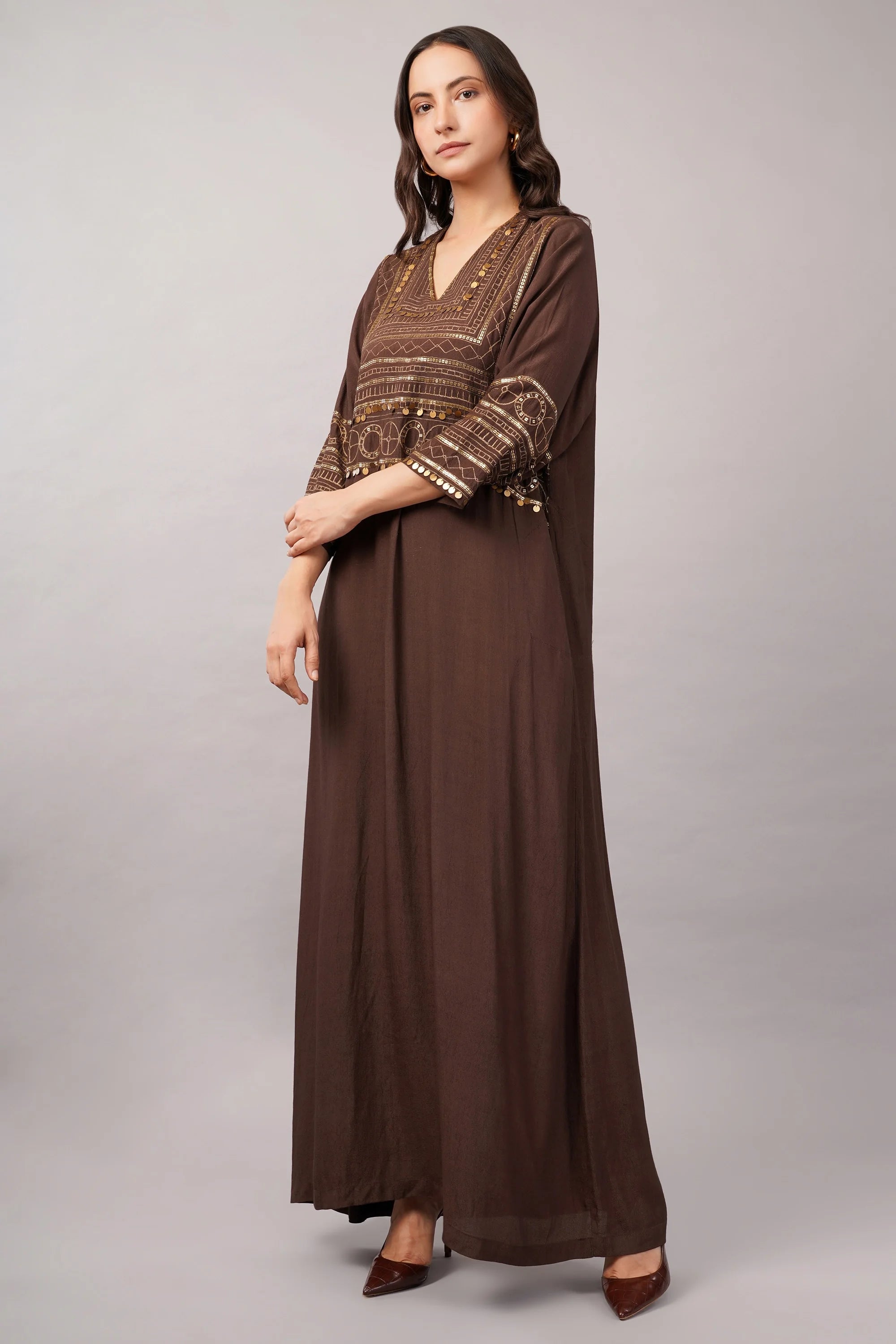 Tribal Zari Embroidery Kaftan