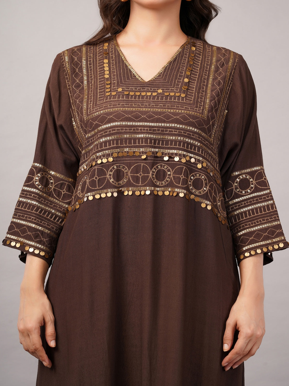 Tribal Zari Embroidery Kaftan