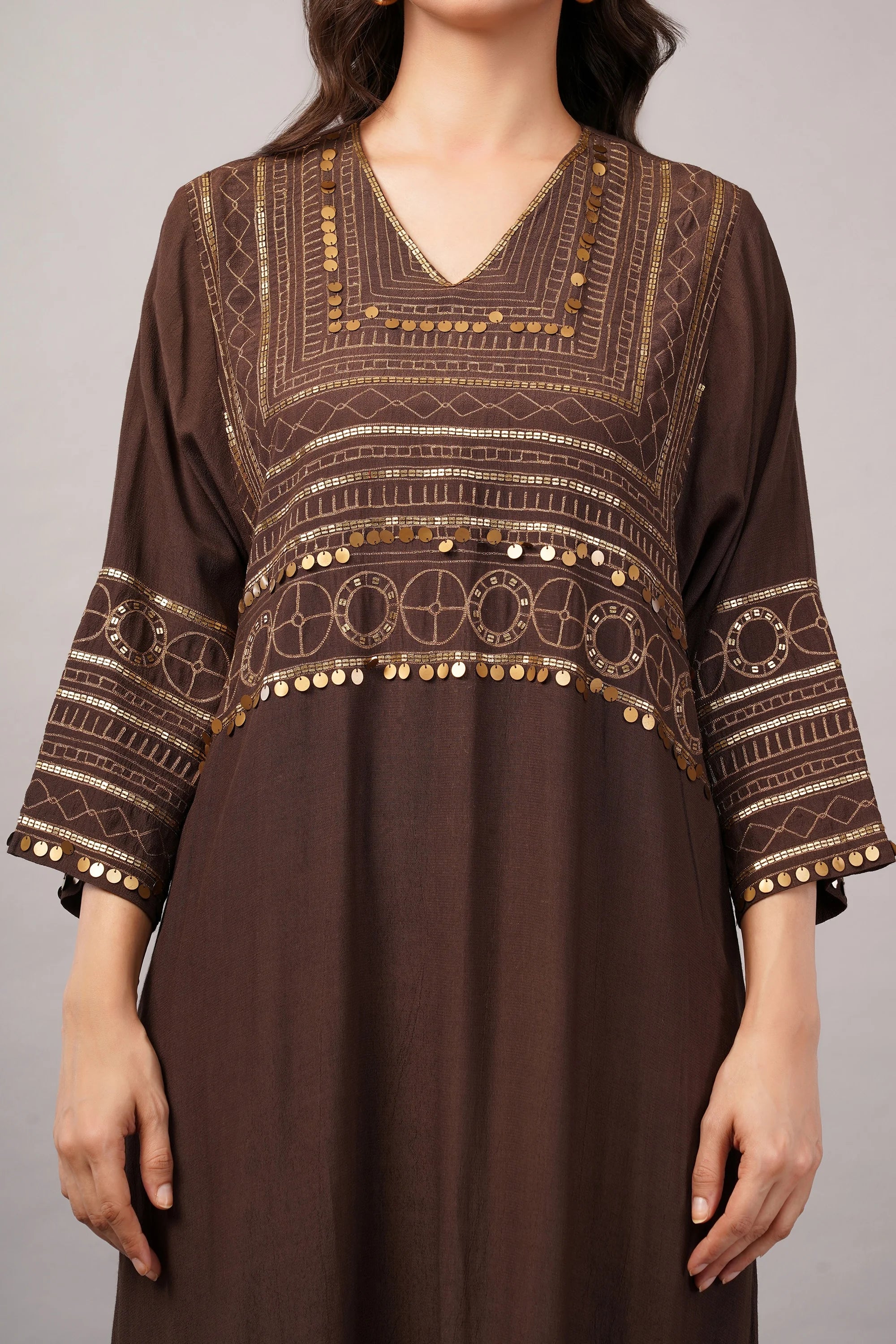 Tribal Zari Embroidery Kaftan