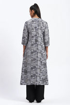 Handpainted Checks Kurta