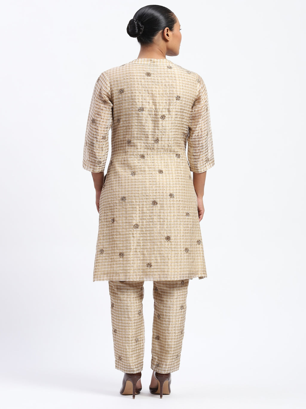 Gold Maheshwar Kurta
