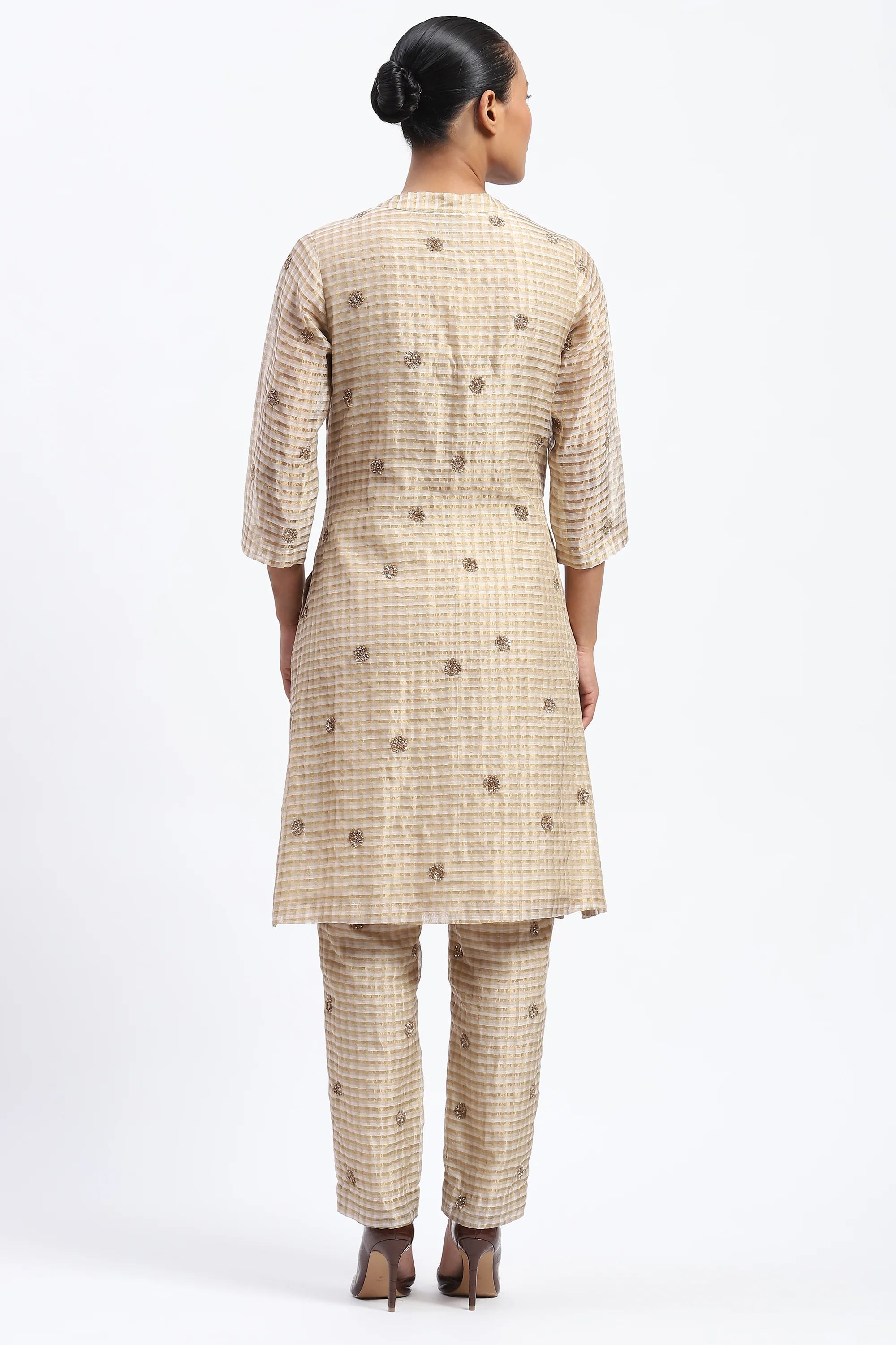 Gold Maheshwar Kurta