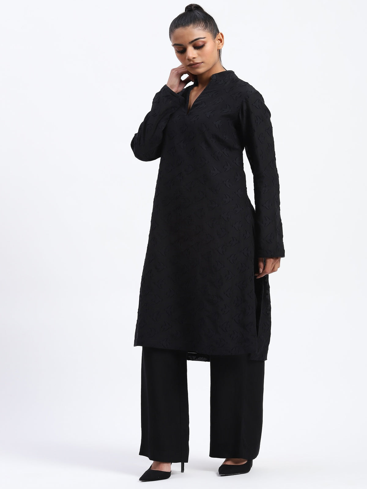 Bird Cutwork Kurta