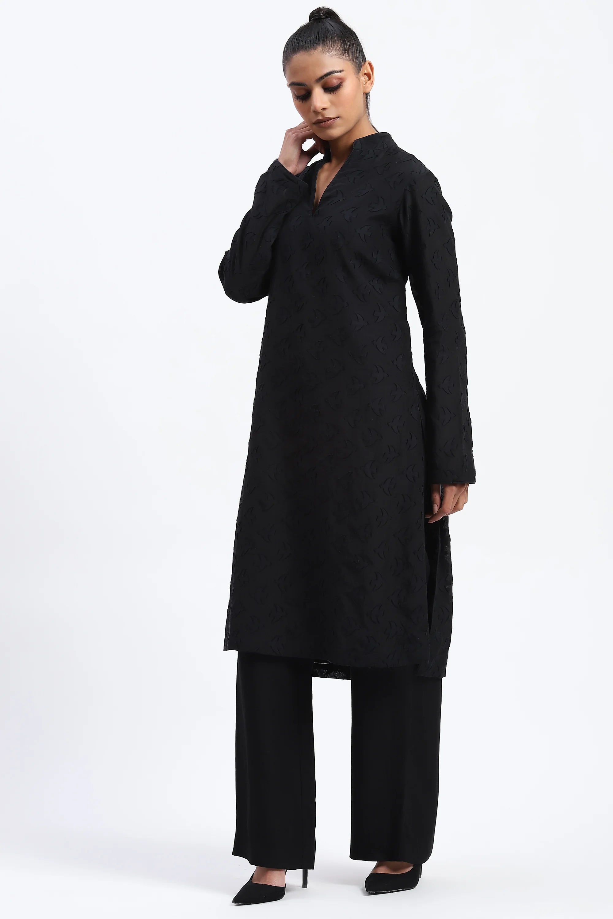 Bird Cutwork Kurta