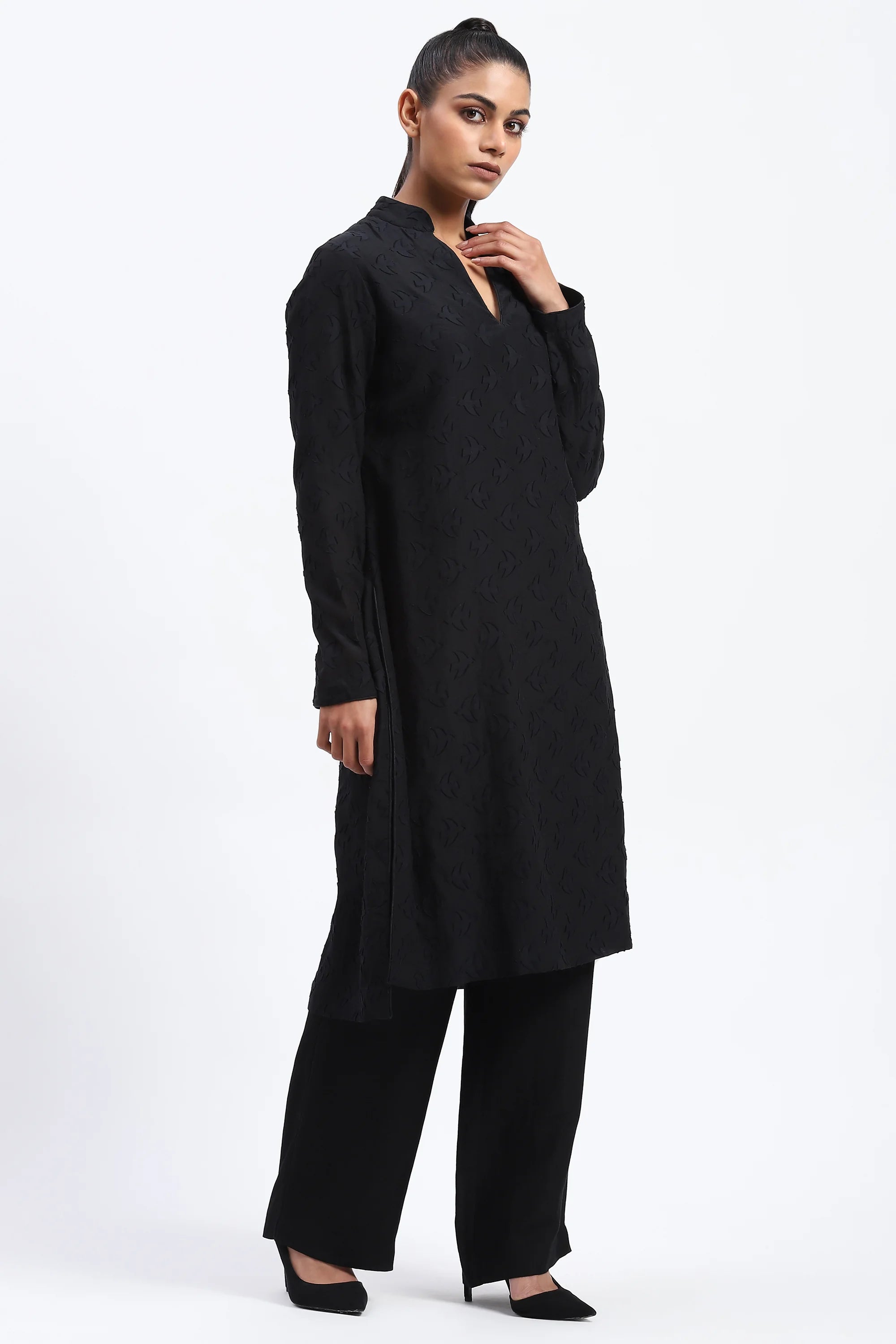 Bird Cutwork Kurta
