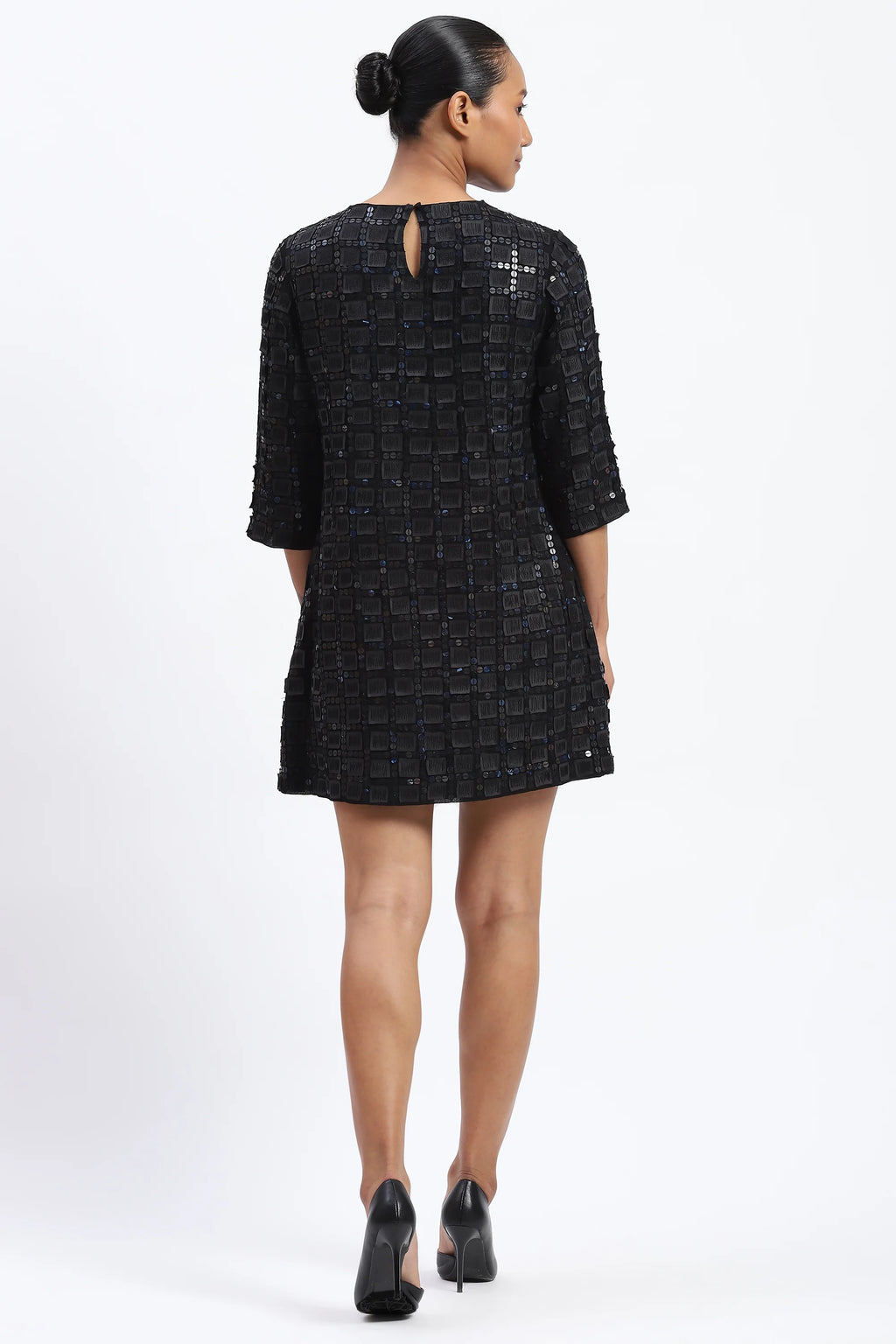 Applique Offcuts And Recycled Sequins Dress