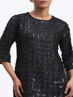 Applique Offcuts And Recycled Sequins Dress