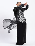 Silk Organza Trench Jacket