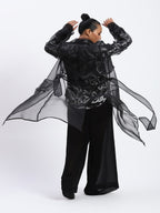 Silk Organza Trench Jacket