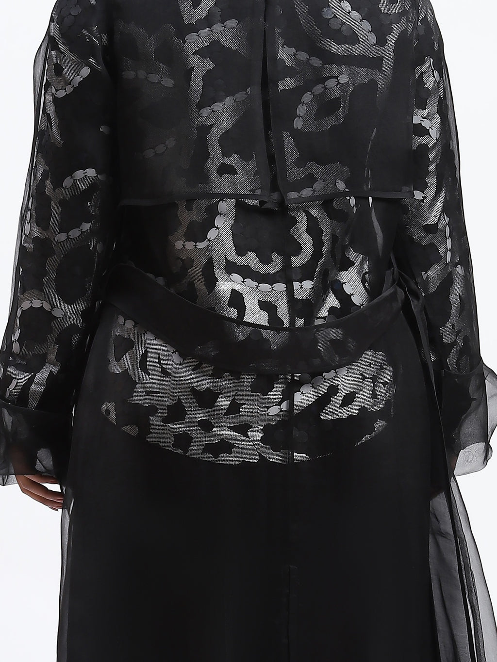 Silk Organza Trench Jacket
