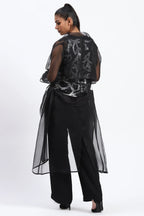 Silk Organza Trench Jacket