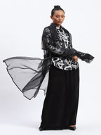Silk Organza Trench Jacket