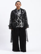 Silk Organza Trench Jacket