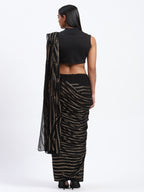 Broken Stripes Sequins Sari