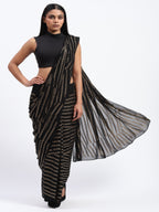 Broken Stripes Sequins Sari