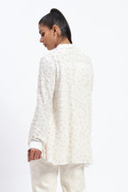 Sequin And Applique Dots Shirt